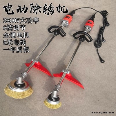 電動除銹機(jī)彩鋼瓦船用鋼絲刷工字鋼翻新鐵鋼結(jié)構(gòu)拋光水泥地打磨機(jī)