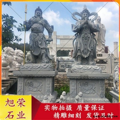 佛教石雕珈藍韋陀 寺廟大殿左右護法神將雕像 石雕韋陀菩薩