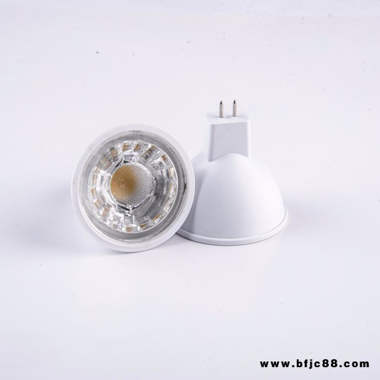 MR16 LED 12V燈杯 220V插腳GU10 G5.3射燈杯 面徑50MM4W5W6W7W COB光源節(jié)能射燈