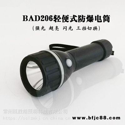 華榮bad206輕便式防爆手電筒BXD5200電力消防led強光防水巡檢工作燈防爆燈廠家