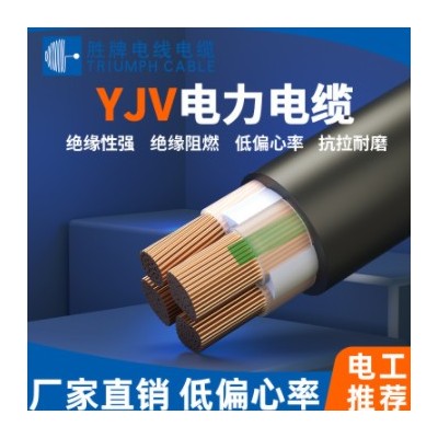 勝牌YJV工程電力電纜3*2.5+2*1.5城市電力樓盤鋪線電纜安防電纜