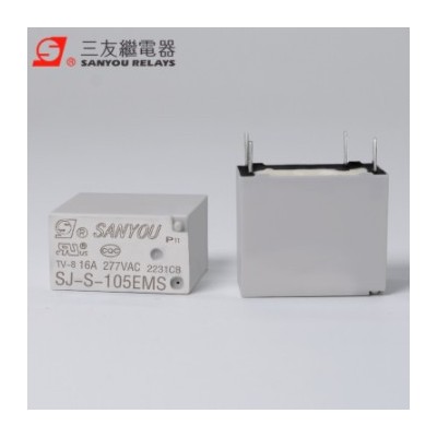 三友繼電器SJ-S-105/112EMS 一組常開4腳16A277VAC 全新現(xiàn)貨