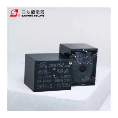 三友繼電器SRD-S-105/112DM 10A常開5V/12V/24V/48V小型繼電器