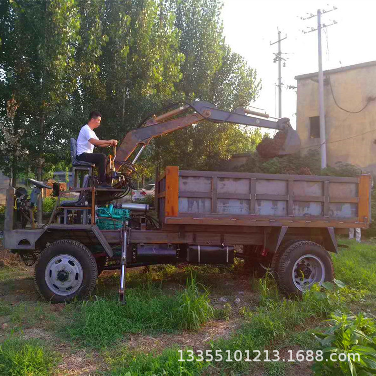 直銷四不像挖掘機　隨車挖掘機　車載式挖掘機示例圖2