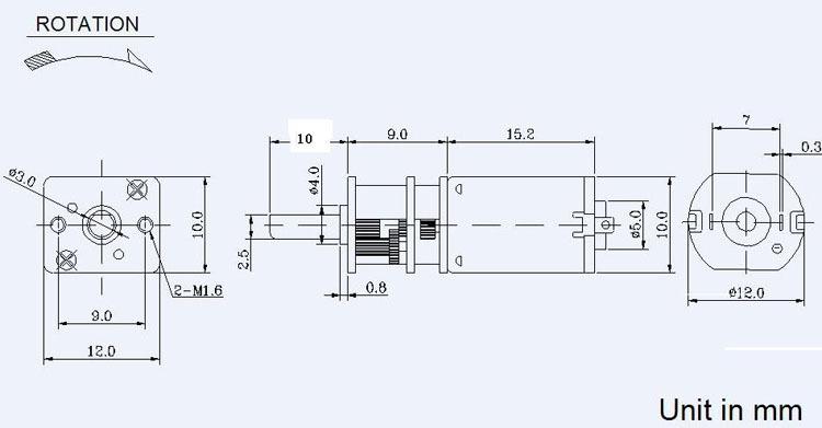 指紋鎖專家指定齒輪N20直流減速電機 12V  微型直流有刷電機示例圖1