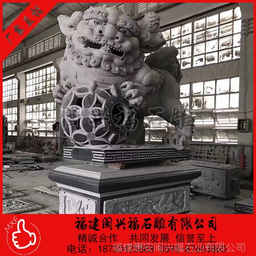  鎮宅石獅子價格,祠堂石獅子,小型獅子石雕