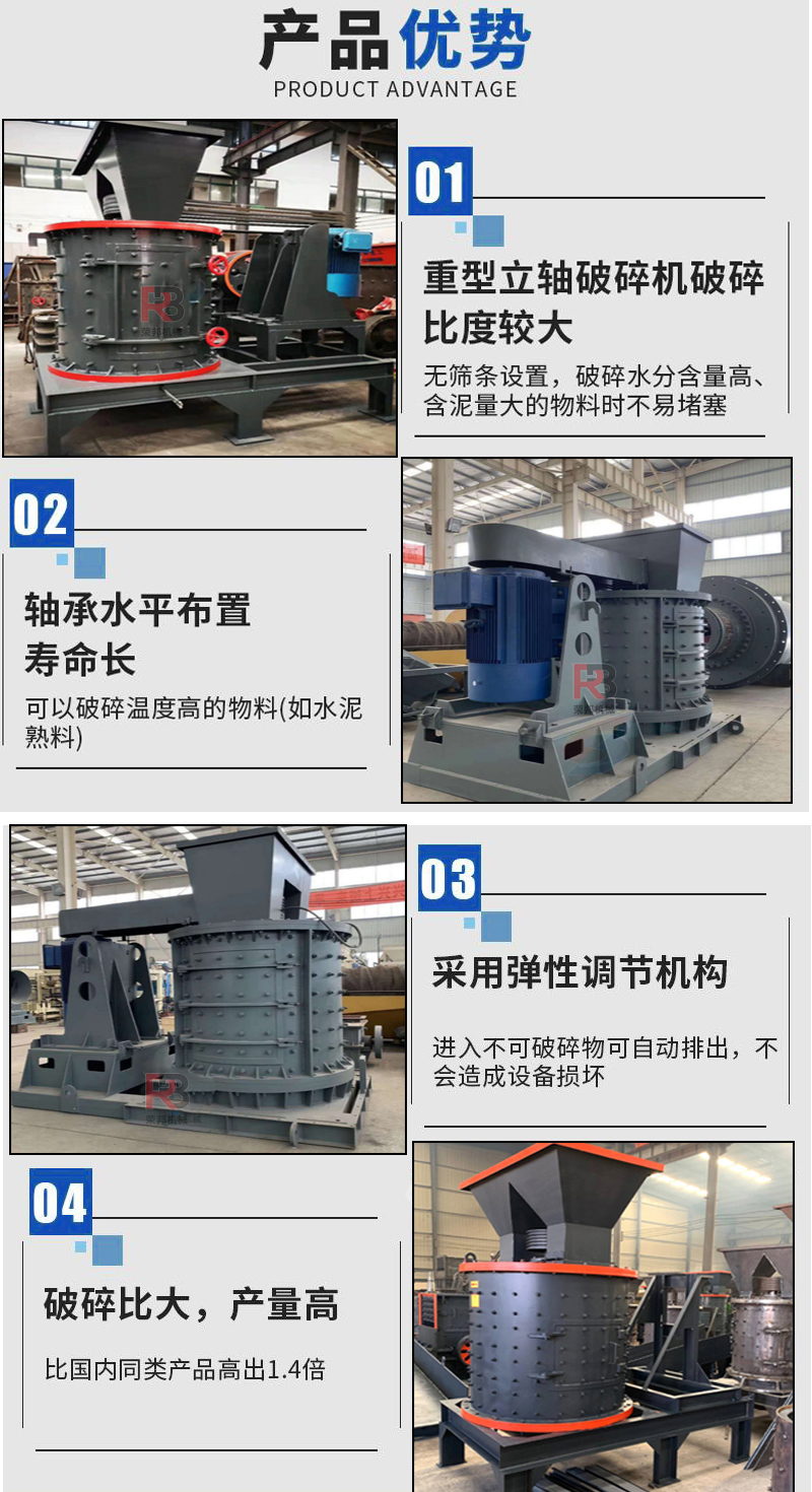 立軸數控打砂機 河卵石石灰石打砂機 建筑垃圾石料粉碎機 一機多用示例圖3