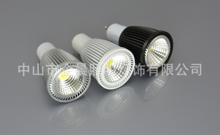 5W GU10 3W射燈 E27螺口 cob車(chē)鋁射燈杯 led cob射燈3w 5/7w示例圖14