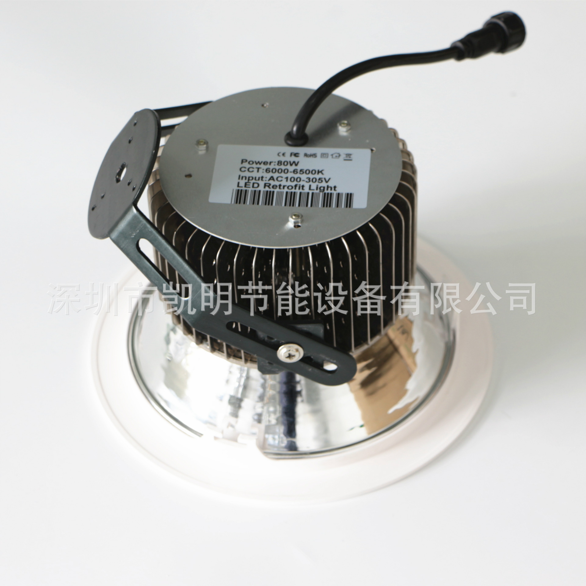 led射燈 白色墻壁裝斜射40w 50w 60w 80w 100w 120w 150w射燈示例圖4