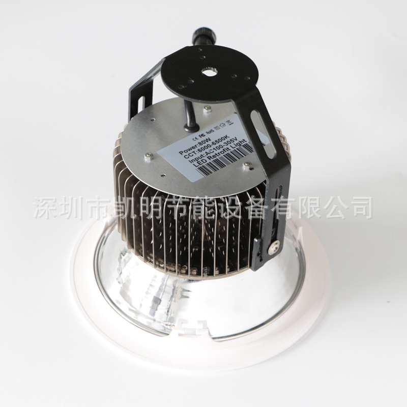 室內(nèi)LED射燈 KW-SD50W 60W 80W 100W 6寸8寸10寸大瓦數(shù)COB射燈示例圖2