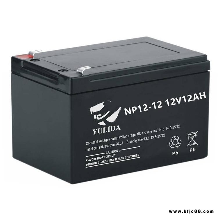 YULIDA宇力達NP12-12閥控密封鉛酸蓄電池12V12AH照明應急燈電池