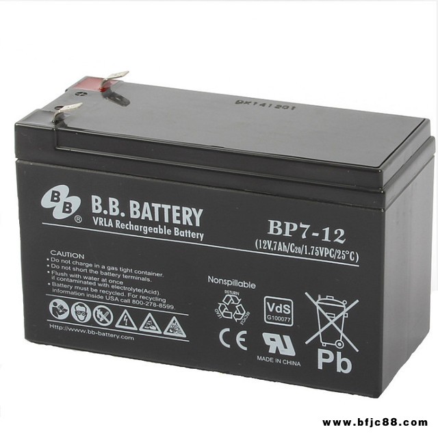 臺灣BB美美BATTERY蓄電池BP7-1212V7AHUPS應急燈電源APC專用