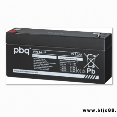 pbq蓄電池6V3.2AH pbq3.2-6鉛酸長壽命應急燈照明電子設備內置電池