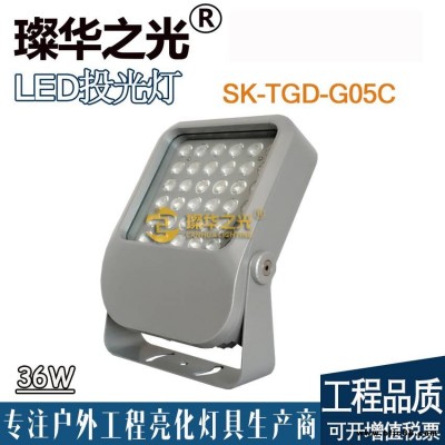 璨華照明SK-TGD-G05C LED投光燈戶外防水12w18w24w36w48w方形泛光燈樓體橋梁