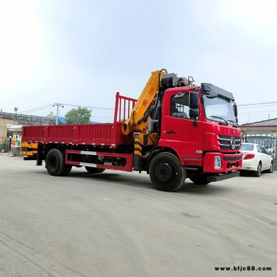 恒沃藍(lán)牌折臂式隨車吊 東風(fēng)汽車底盤折臂平板吊 12噸折臂式隨車起重機