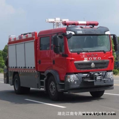 消防車(chē)價(jià)格,江特JDF5130TXFJY120型搶險(xiǎn)救援消|防車(chē),裝隨車(chē)起重機(jī),絞盤(pán),照明系統(tǒng)