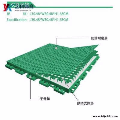 藝科體育 幼兒園懸浮地板 幼兒園室外懸浮地板 幼兒園懸浮地板價格