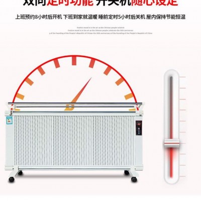 林源新款電暖器 家用大面積取暖 碳晶電暖器 雙面加熱取暖器 2000W