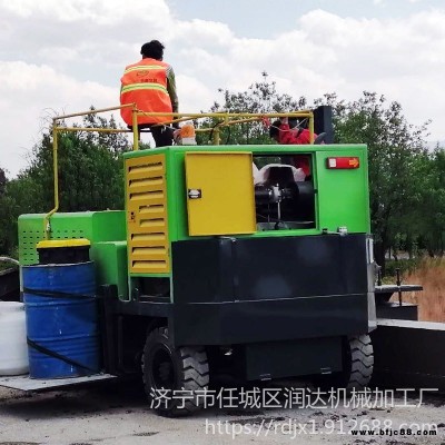 全國暢銷路緣石滑膜一次成型機 專業制做路肩石滑膜成型機 水溝水渠現澆成型機廠家 潤達K9