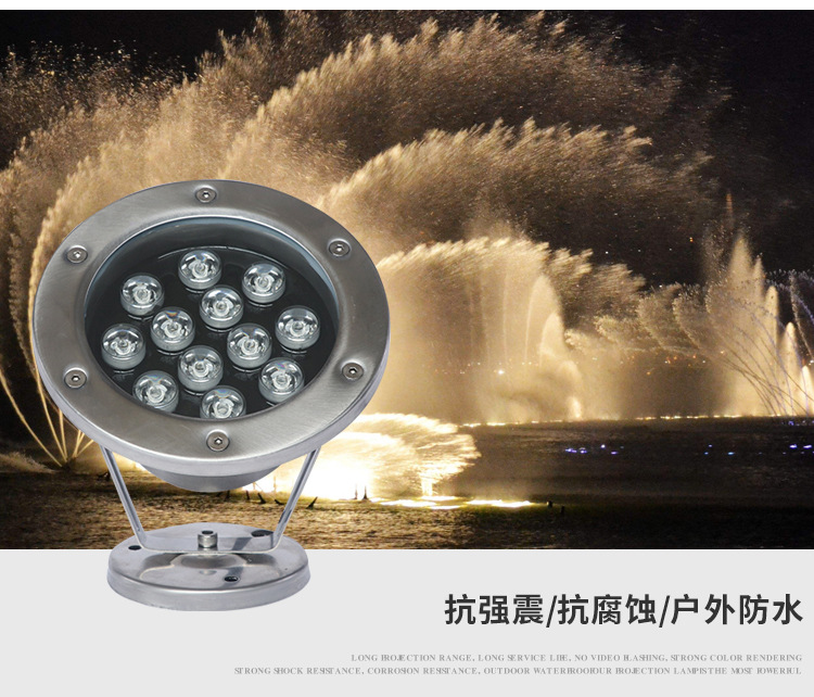 LED景觀燈  全不銹鋼水底燈銷售 非標LED燈具定制