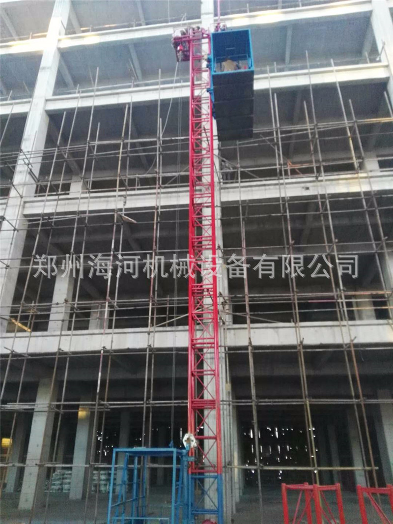 供應建筑物料雙吊籃提升機 多層高建筑物外墻施工升降機現貨示例圖12