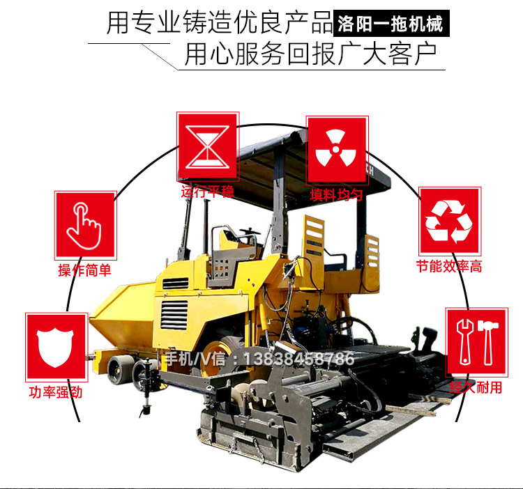 廠家直銷混凝土整平機(jī)路面攤鋪機(jī)混凝土攤鋪機(jī)路泰工程機(jī)械批發(fā)示例圖4