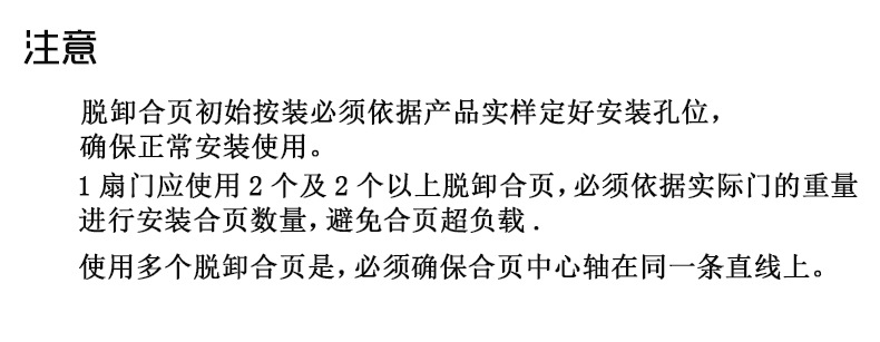 304不銹鋼脫卸合頁機械柜門脫卸鉸鏈工業合頁活動工具箱脫卸合頁示例圖16