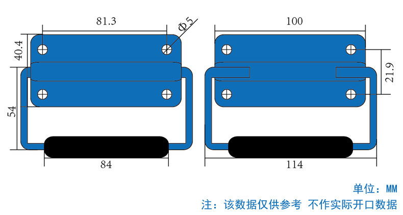 NRH/納匯4254航空箱把手木箱提手工具拉手五金箱包提手工具箱提手示例圖2