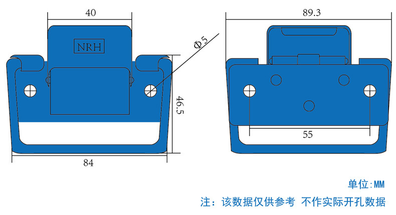 醫(yī)療專用搭扣手術(shù)細(xì)茵盒拉手扣手術(shù)工具盒鎖扣304醫(yī)療消毒盒鎖扣示例圖2