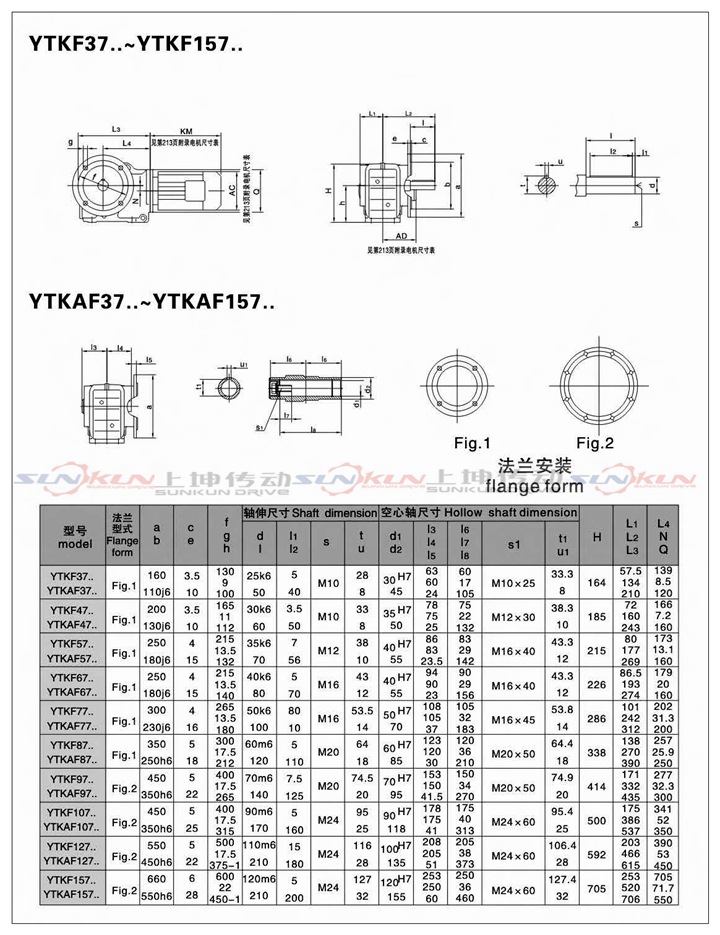 廠家特價上坤硬齒面齒輪箱 齒輪減速機K37-K187速比5.36-197.37示例圖12