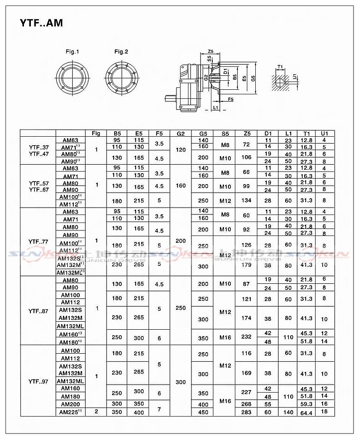 廠家直銷硬齒面齒輪箱F/FA/FF/FAF37-157齒輪減速比3.77-276.77示例圖19