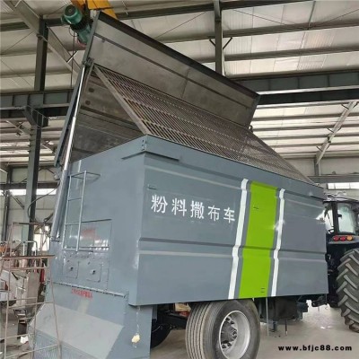 路面撒灰車 雷創(chuàng) 拖拉機帶水泥撒布車 白石灰料撒布機