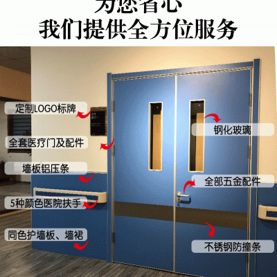 定制醫院雙開門單開門隔音潔凈門診室門隔音廠家直銷