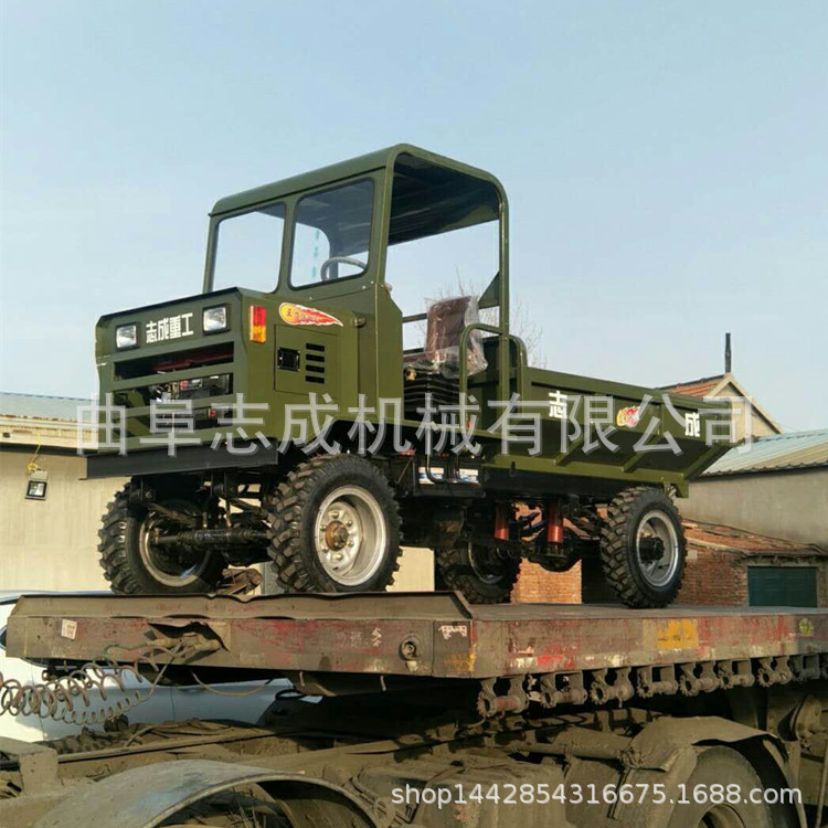 熱銷 四輪運輸拉貨車 石子砂石運輸四驅翻斗車 大馬力工程四不像示例圖21