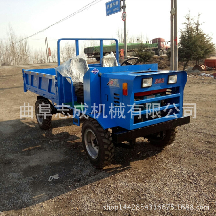 熱銷 四輪運輸拉貨車 石子砂石運輸四驅翻斗車 大馬力工程四不像示例圖16