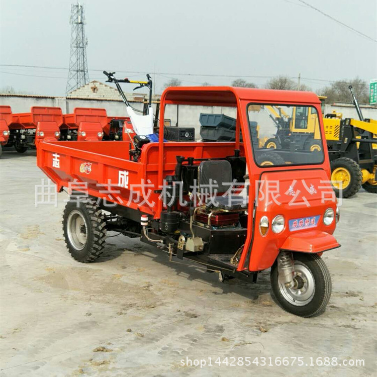 建筑工程機(jī)械小型翻斗車18馬力柴油農(nóng)用車多功能砂石運(yùn)輸車志成示例圖5